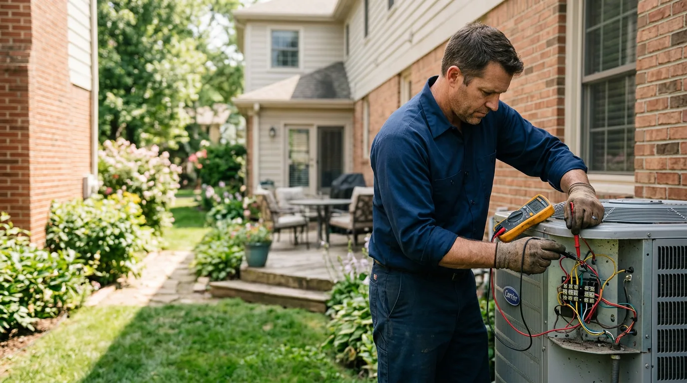 HVAC technician working near Perry, NY